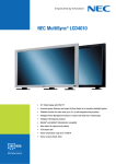 NEC MultiSync LCD4010, Black