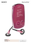 Sony HDD MP3 Walkman A1200 Pink