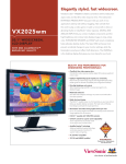 Viewsonic X Series Widescreen LCD Display