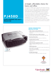 Viewsonic Ultra-Portable XGA DLP Projector PJ458D