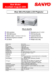 Sanyo PLC-XU70 data projector