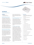 Allied Telesis ADSL bridge/router w/ 1x Ethernet port & 1x USB port ADSL White