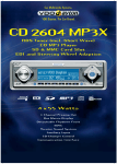 Dayton CD 2604 MP3X CD MP3 Player / RDS Tuner