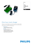 Philips 1 hour 2300mAh AA Multilife Battery Charger