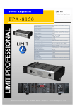 Limit FPAS8150 Power Amplifier
