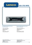 Lenco Autoradio + CD + MP3 CS-170