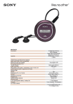 Sony Network WALKMAN NW-E105 R