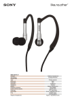 Sony Fontopia Premium Headphones MDR-EX81SL B