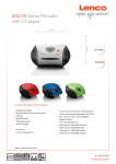 Lenco SCD-24 CD radio