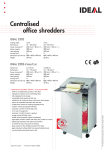 Ideal Office- & EDP-shredder 2502 Cross/Cut