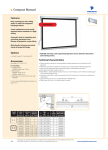 Projecta Compact Manual 123x160 Matte White S