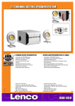 Lenco XBB-050 MP3 speaker system