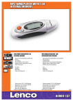 Lenco XEMIO137 Pocket USB 2.0 / 1 GB memory MP3/WMA player