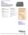 StorCase Rhino®JR FJR110 1-Bay, 3.5" HH, FW800+USB 2.0/PATA, (1) Channel, 34W/40Wp, No Drives, Gray
