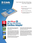 D-Link AirPlus G DWL-G630 Wireless Cardbus Adapter