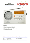 Sangean DPR-15 DAB Radio