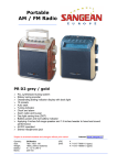 Sangean Portable Radio PR-D2