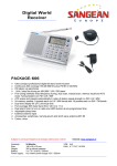 Sangean Pakket-606 Digital World Receiver