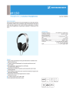Sennheiser Headphones eH 150