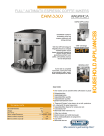 DeLonghi Fully Automatic Espresso/Coffee Maker EAM3300