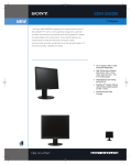 Sony 19" Black Flat Panel LCD