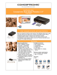 Conceptronic 40GB Multi Media Photobox 2.5"