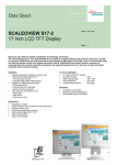 Fujitsu SCALEOVIEW Series S17-2 17" TFT Monitor