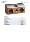 Sony Classic centre speaker SS-CNX70EDB