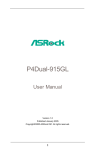 Asrock P4DUAL-915GL motherboard