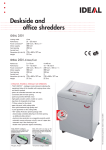 Ideal Desk-side shredder 2501-Cross/Cut