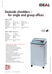 Ideal Desk-side shredder 2402