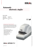 Ideal Electric stapler 8550