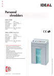 Ideal Personal shredder 2250 - large window