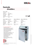 Ideal Desk-side shredder 2350-Micro/Cut