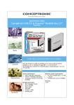 Conceptronic USB 2.0 & Firewire Harddisk Box 3.5"