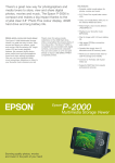 Epson P2000 multimedia storage viewer