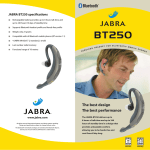 Jabra Headset Bluetooth BT-250