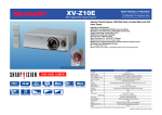 Sharp XV-Z10E data projector