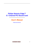 Philips PSC705 Geluidskaart Seismic Edge PCI
