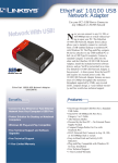 Linksys EtherFast 10/100 USB Network Adapter