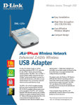 D-Link NIC ENet USB2.0 Wless 22Mbps ext ante