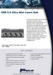 Targus USB 2.0 Ultra Mini 4-Port Hub (Europe)