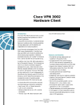 Cisco VPN 3002 Hardware Client