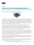 Cisco Dual-port, 60 channel E1 Voice/Fax Network Module
