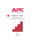 APC Matrix-UPS 3kVA 220/230/240V
