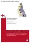 HP Universal High-gloss Photo Paper