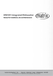 Matrix Appliances MW401 dishwasher