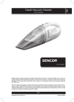 Sencor SVC 191WH portable vacuum cleaner