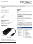 StarTech.com External USB modem - 2-port 56K hardware based