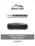 Heaven Fresh HF 200 air purifier